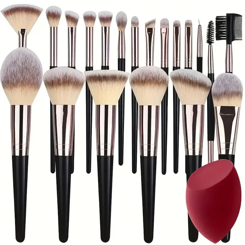 Professional 3-20PCS Makeup Brushes Set Soft Fluffy Eyeshadow Foundation Concealer Blending Blush Brush Kabuki Women Beauty Tool