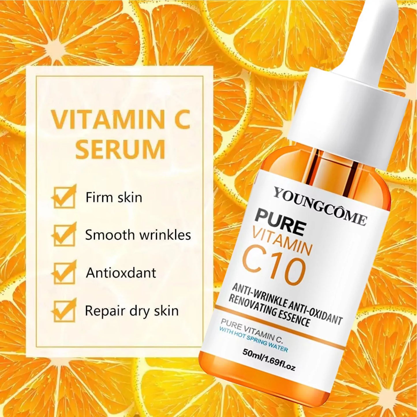 Vitamin C Facial Essence - Brightening Serum with Hyaluronic Acid