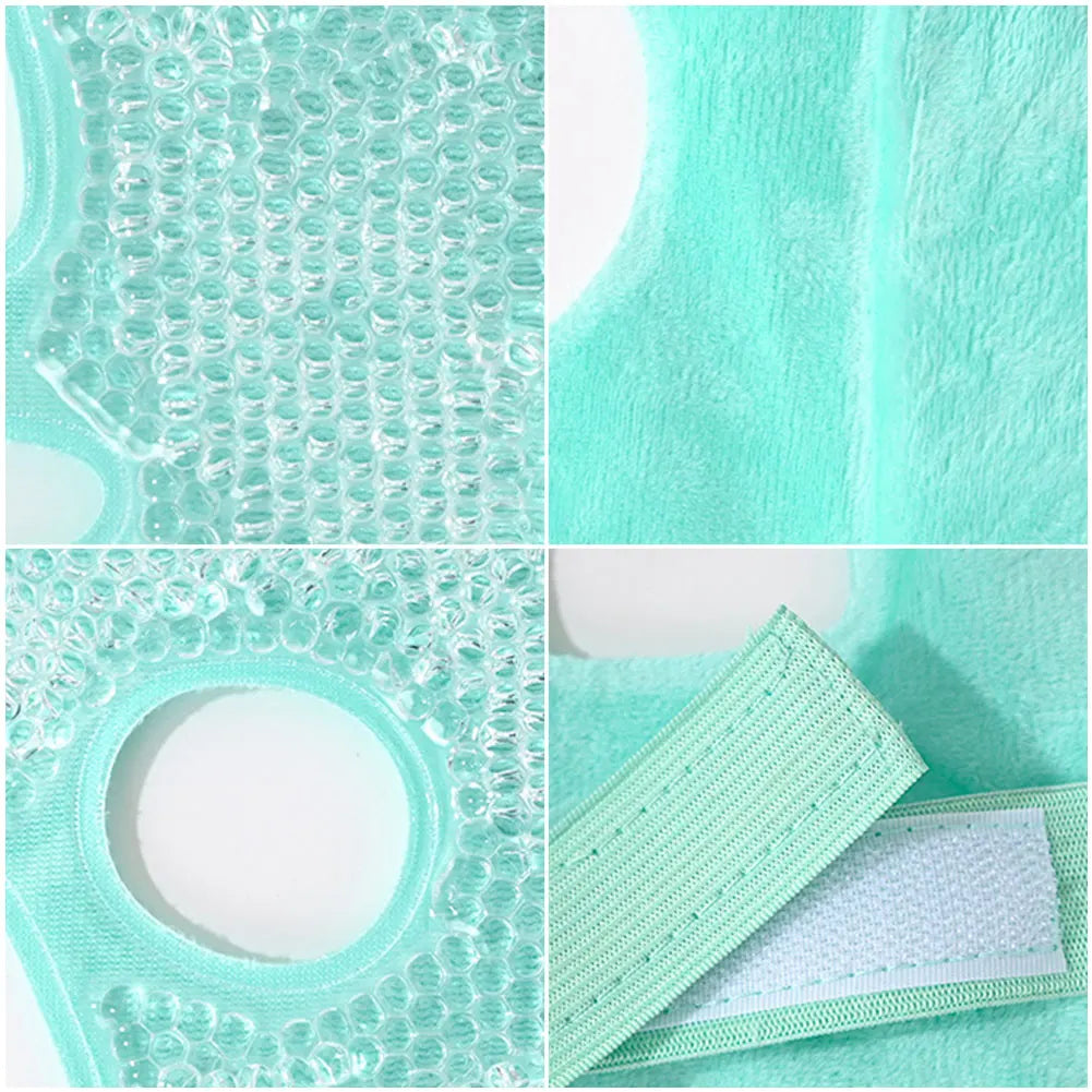 Reusable Cooling Face Mask - Ice Pack for Puffiness & Headache Relief