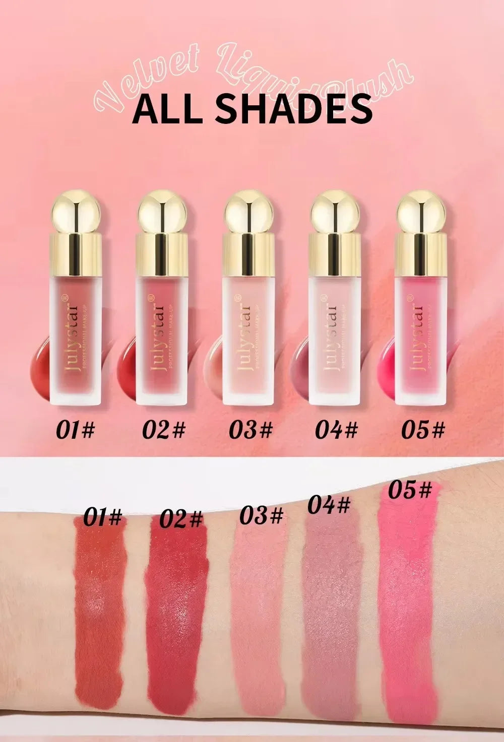 Multi-Purpose Liquid Blush - Nourishing Gel Cream for Cheeks, Eyes & Lips