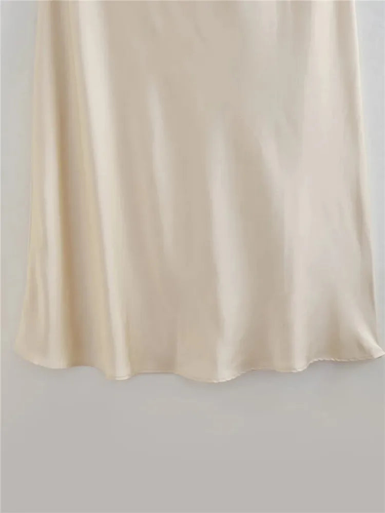 MUJER Floral Halter Dress - Off Shoulder Satin Long Evening Dress with Backless Design