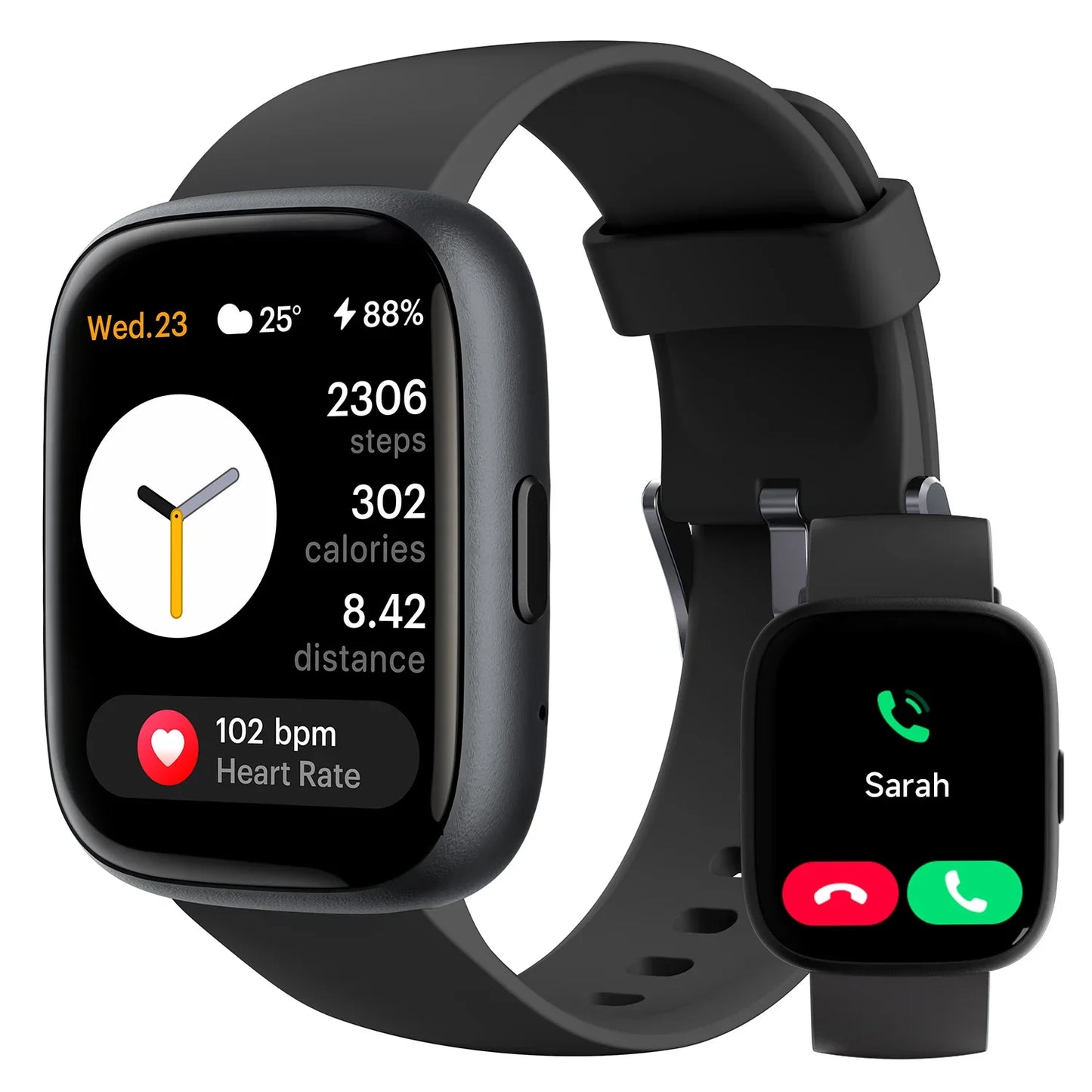 TOOBUR Smart Watch with Alexa Built-in - Heart Rate & Sleep Monitor