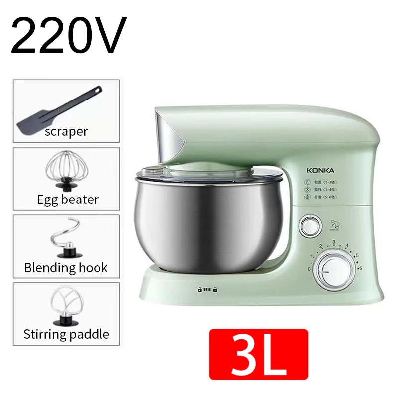 Kangjia 2025 Chef Machine - 3L Multifunctional Stand Mixer & Noodle Kneading Machine