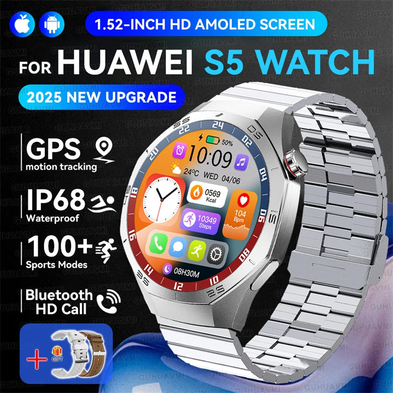 Huawei GT5 Pro Smart Watch - 1.52" AMOLED Display with GPS & Bluetooth Calling