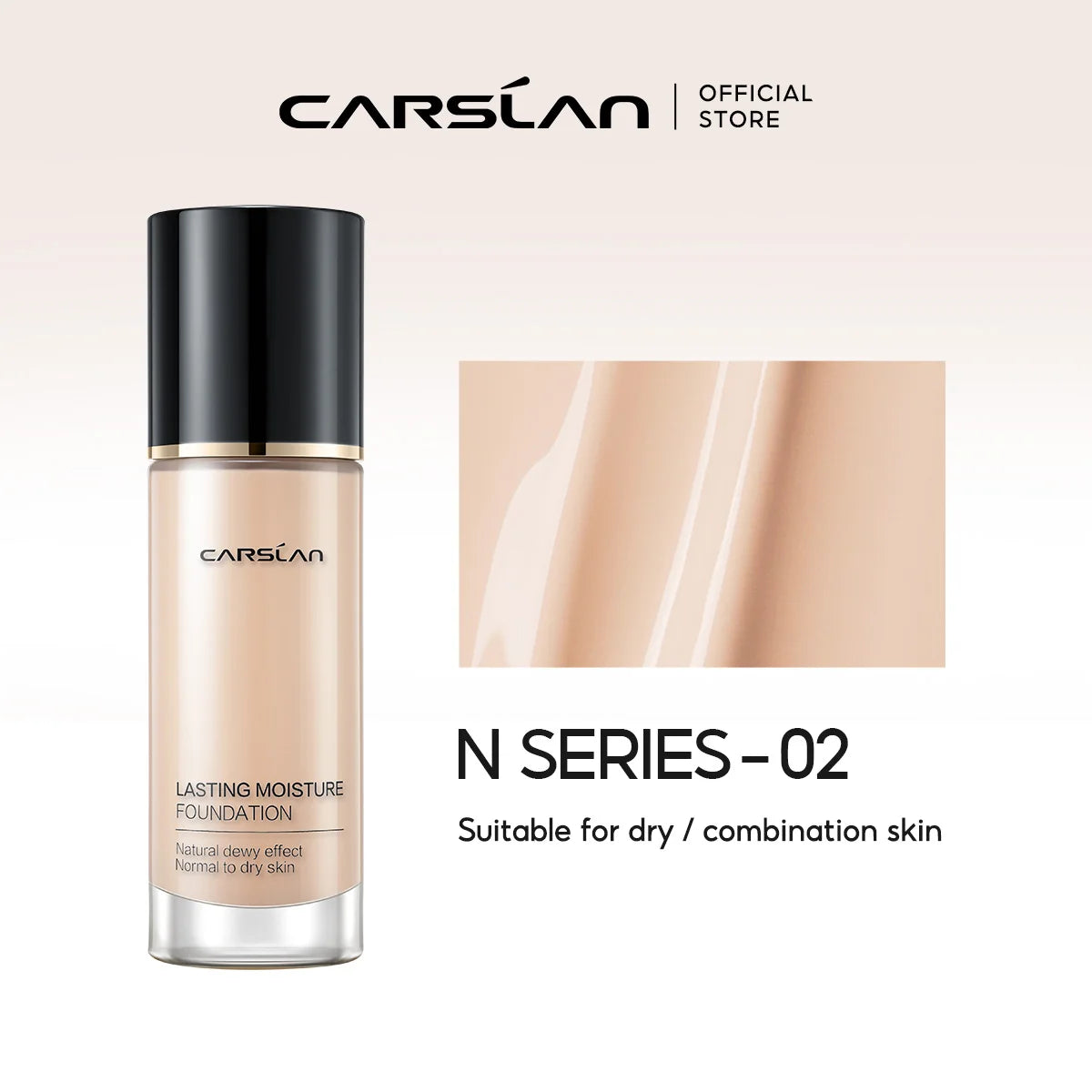 CARSLAN Long-Lasting Matte Liquid Foundation - Full Coverage