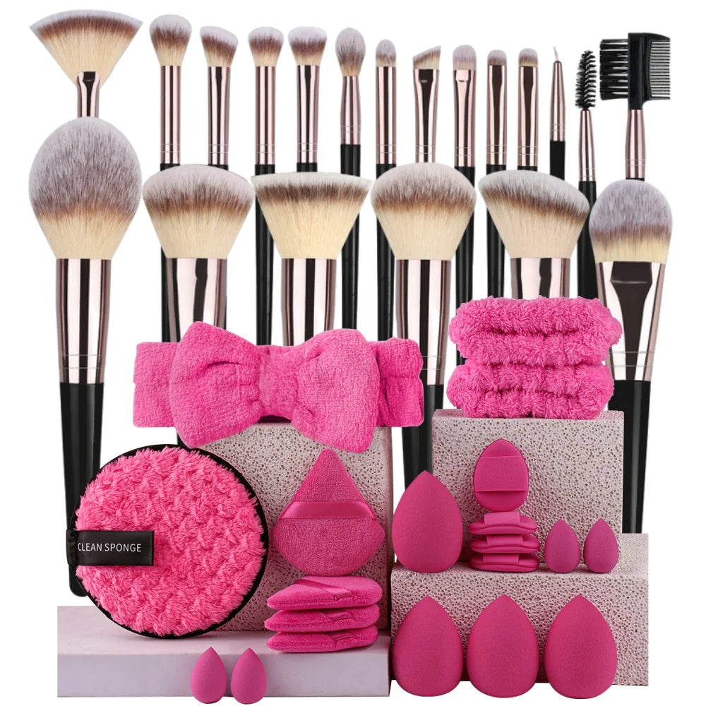 Professional 3-20PCS Makeup Brushes Set Soft Fluffy Eyeshadow Foundation Concealer Blending Blush Brush Kabuki Women Beauty Tool