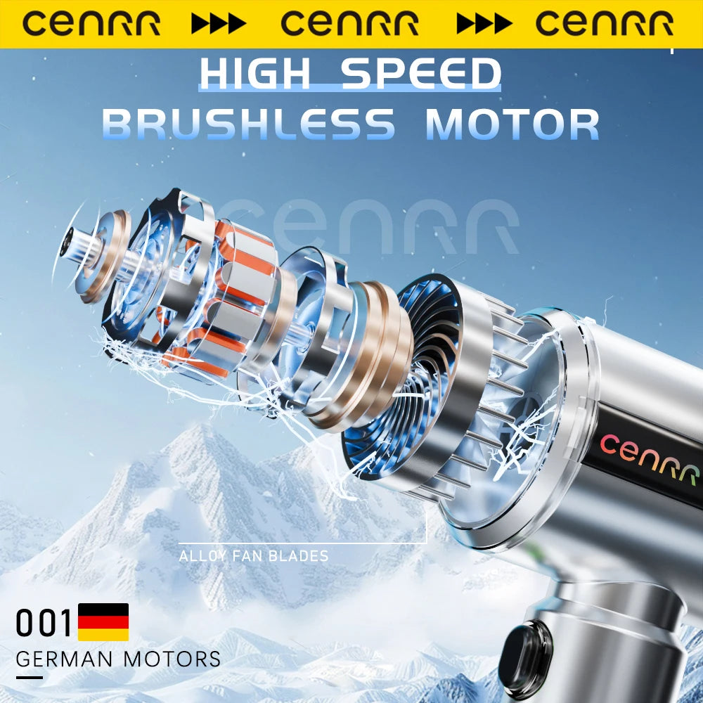 CENRR New Car Vacuum Cleaner - Powerful Mini Portable Vacuum for Home & Car