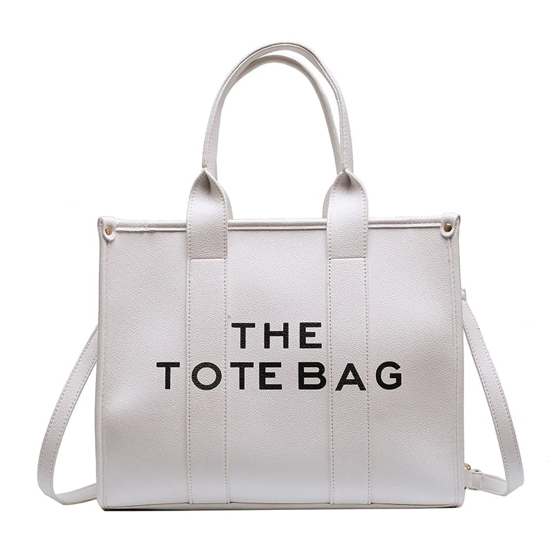 Luxury Designer Tote Bag - Soft PU Leather Handbag