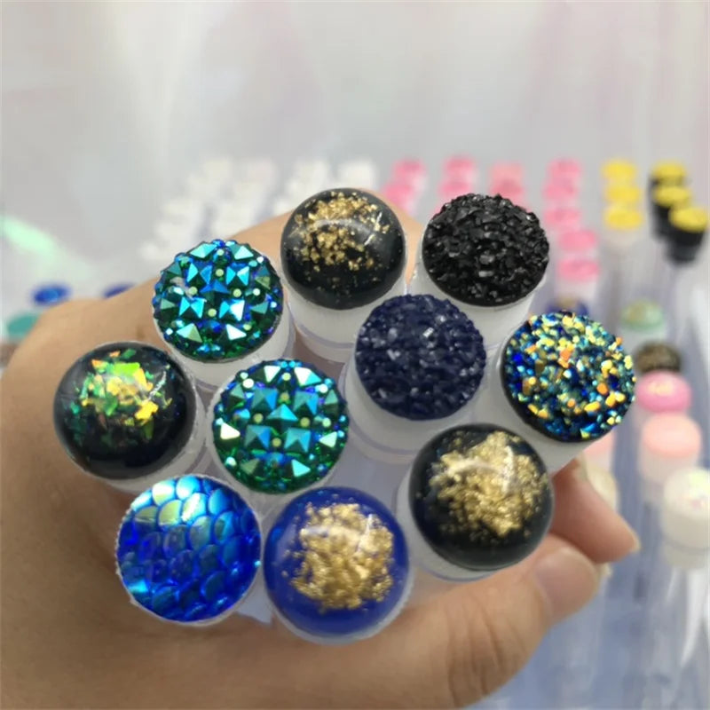 50Pcs Eyelash Brush Tube Disposable Mascara Wands Tube Reusable Lash Spoolies Brush Dust-proof Cleaner Storage Tubes