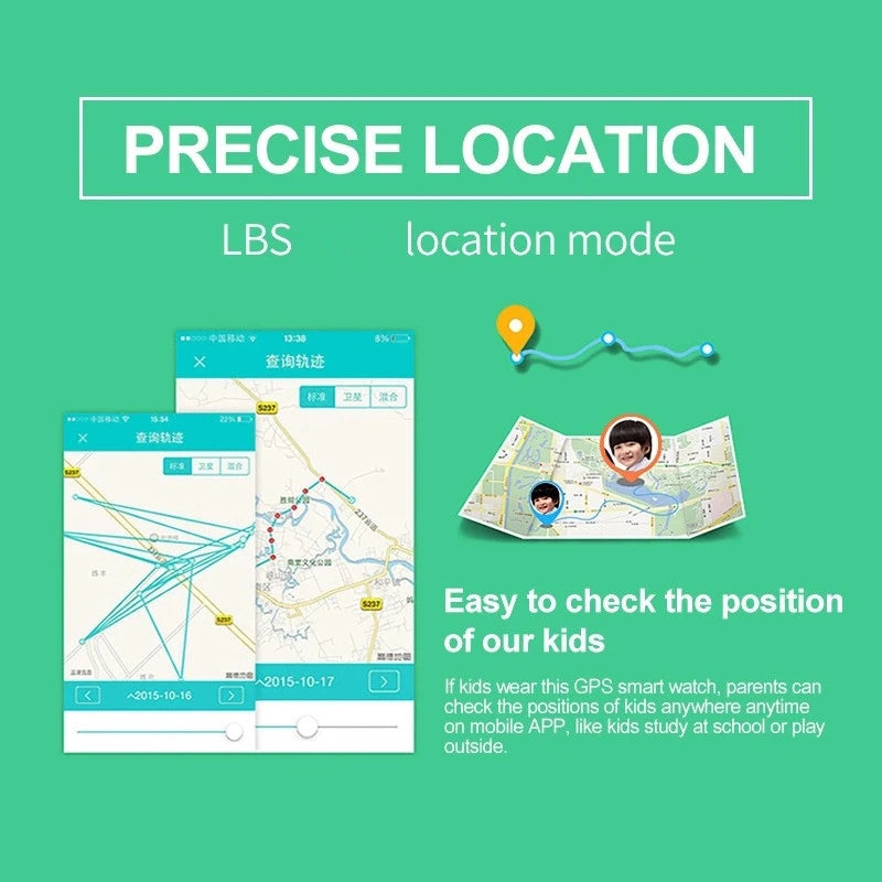 Kids Smart Watch - GPS Location, Camera, Games & Music Player