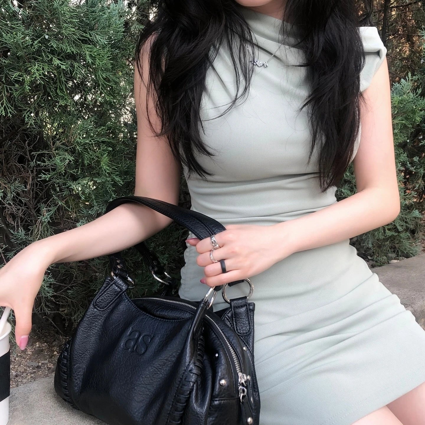 Large Capacity Leather Surface Wanderlust Bag Women's Underarm Single Shoulder Handbag Sli Korean Sle Casual Tote Bag