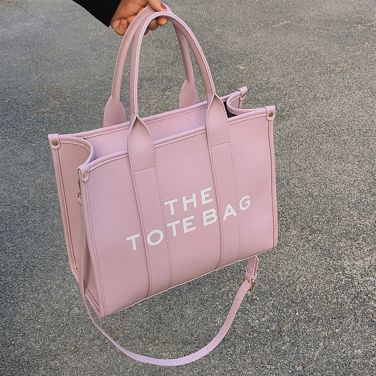 Luxury Designer Tote Bag - Soft PU Leather Handbag