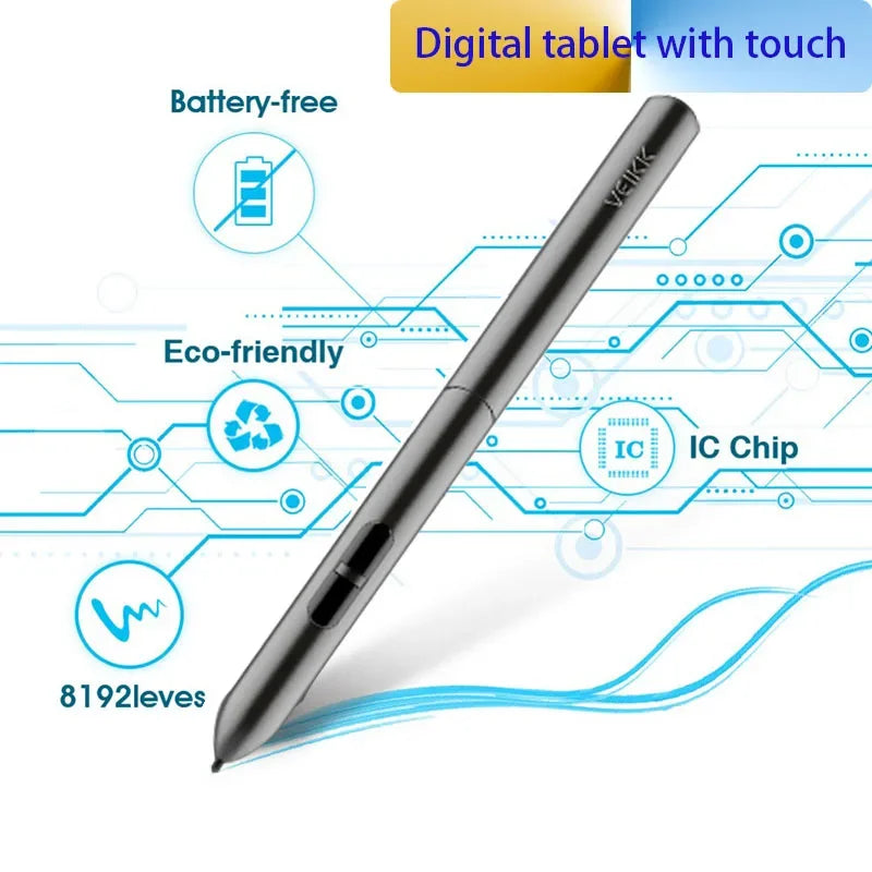 VEIKK A30 Professional Graphics Drawing Tablet - 10x6 inch with Battery-Free Pen