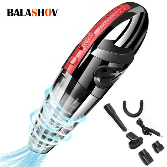 Cordless Vacuum Cleaner - 120W Powerful Cyclone Suction, Portable Rechargeable Handheld Car & Home Vacuum for Pet Hair