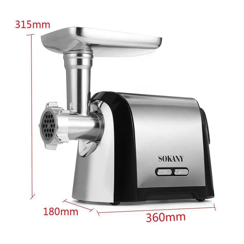Professional Electric Meat Grinder - Stainless Steel Sausage Maker