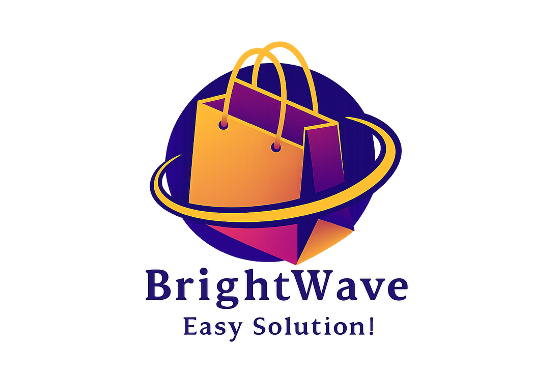 BrightWave Logo with Transparent Background